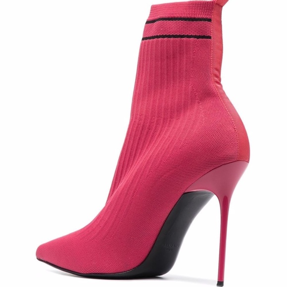 Balmain Skye Knitted Ankle Boots - Picture 3 of 4